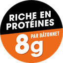 Riche en protéines 8g par bâtonnet